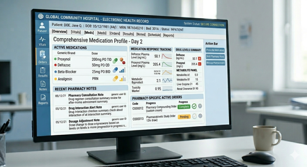 electronic health record, medication profile